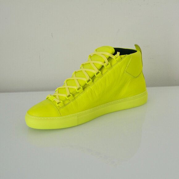 NIB BALENCIAGA MENS HITOP LEATHER SNEAKERS - Picture 1 of 8